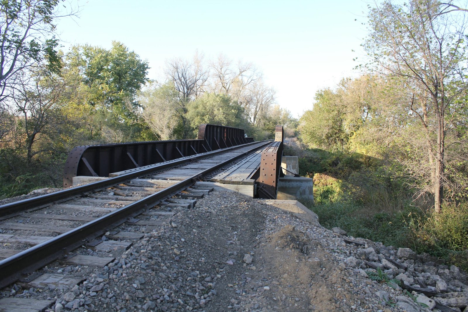Looking north